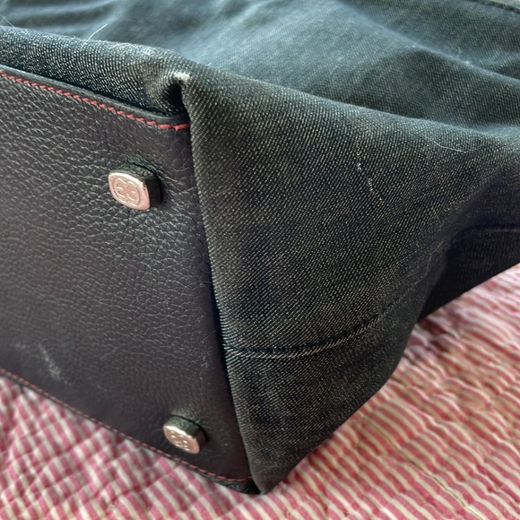 Escada Leather and Denim bag - Picture 5 of 7